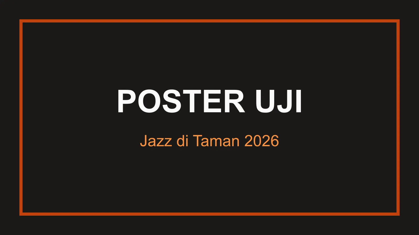 Poster Jazz di Taman 2026